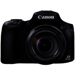 Canon PowerShot SX60 HS Bridge Camera, HD 1080p, 16.1MP, 65x Optical Zoom, 3” LCD Screen, Black